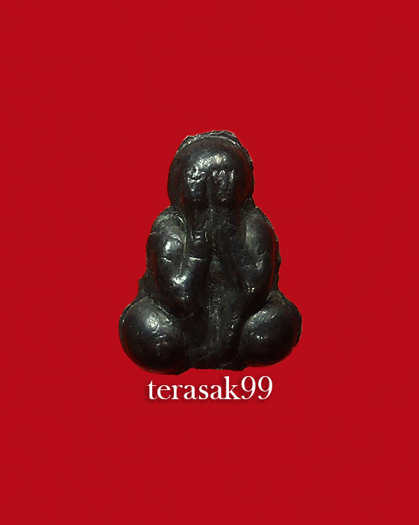 พระปิดตาสองหน้า พิมพ์เล็ก เนื้อเมฆพัตร หลวงพ่อเดิม วัดหนองโพ จ.นครสวรรค์ ราคาเบาๆ(2)