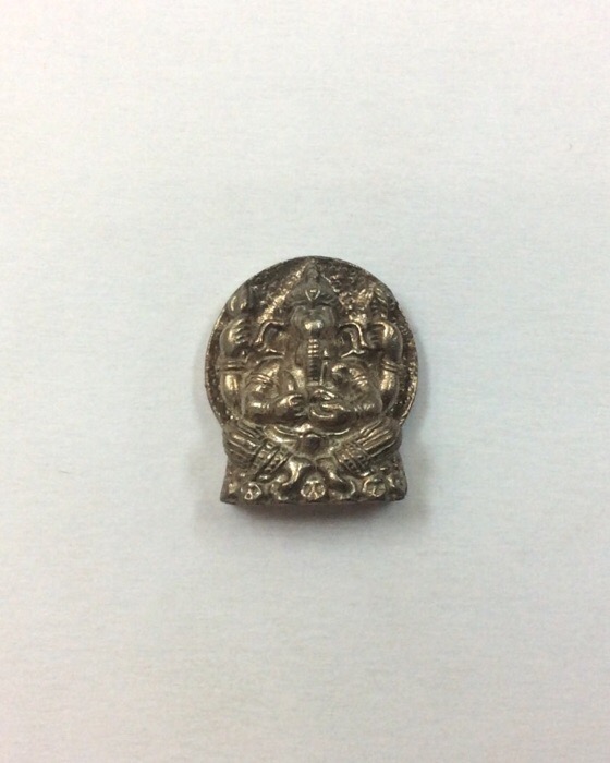 พระพิฆเนศ ลอยองค์ ศาลเจ้าพ่อหลักเมืองพระประแดง พิมพ์ย้อนยุครุ่นแรก ฉลอง200ปี เนื้อนวโลหะ กล่องเดิม