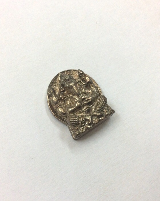 พระพิฆเนศ ลอยองค์ ศาลเจ้าพ่อหลักเมืองพระประแดง พิมพ์ย้อนยุครุ่นแรก ฉลอง200ปี เนื้อนวโลหะ กล่องเดิม