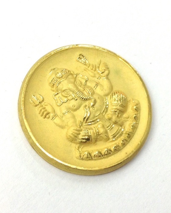 เหรียญพระพิฆเนศ รุ่นมหาเทพ2แผ่นดิน ปี41 วัดแก้วแจ่มฟ้า มีโค๊ด ตลับเดิม