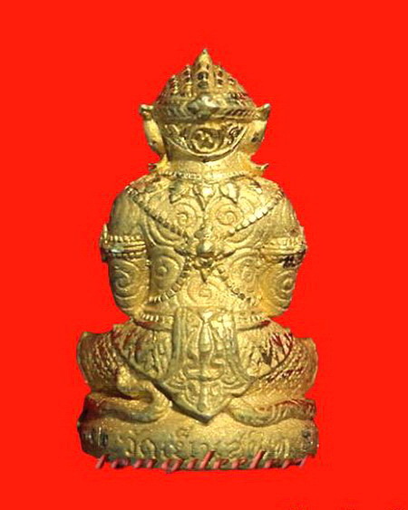 หนุมานอธิษฐานฤทธิ์ หลวงพ่อสนองชาติ วัดเย็นสนิทธรรมาราม กะไหล่ทอง อุดมวลสารตะกรุดเงิน สวยมากค่ะ