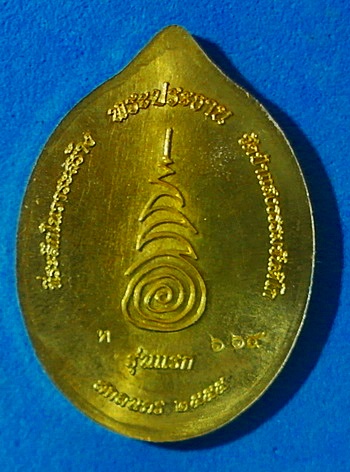 เหรียญหลวงปู่บุญเพ็ง ขันติโก รุ่นแรก เนื้อทองเหลือง ปี 55 สวยแชมป์ พิเศษสุด เกศา จีวร มีจาร หายาก
