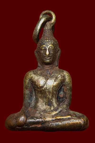 พระกริ่งเนื้อทองแดงเถื่อน อุดกริ่งเก่าไม่ทราบที่ เคาะเดียว