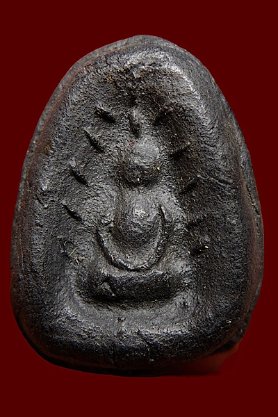 พระพุทธรัศมี เนื้อผงคลุกรัก พระเก่าเก็บไม่ทราบที่ เคาะเดียว