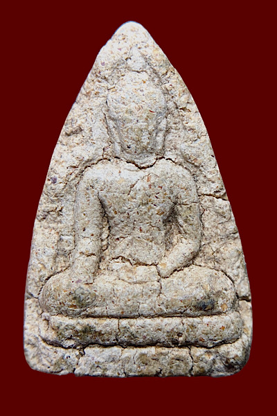 พระเนื้อผงไม่ทราบที่ เก่าแตกราน ตามธรรมชาติ เคาะเดียว