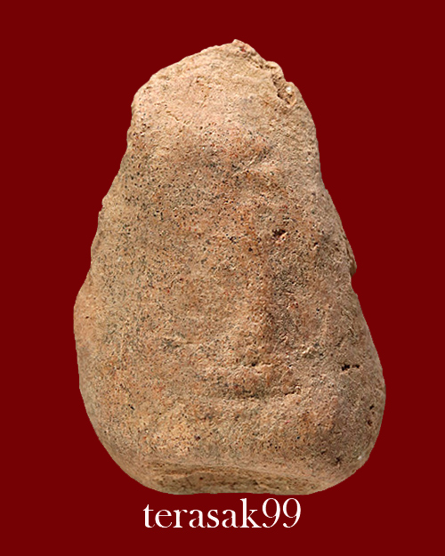 พระกำแพงเม็ดน้อยหน่า เนื้อดิน กรุวัดพระแก้ว จ.กำแพงเพชร พร้อมบัตรรับรองพระแท้(องค์ที่5)