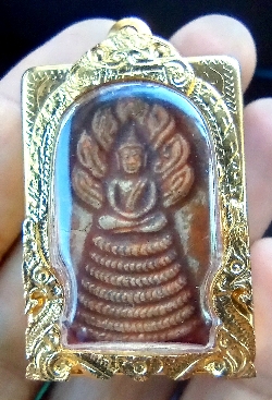 พระสมเด็จวัดเกาะกลอย ปี2514 (หลวงปู่ทิมปลุกเสก)​ ***พระผงวัดเกาะลอย จ.ระยอง พิมพ์พระนาคปรก ปี 2514