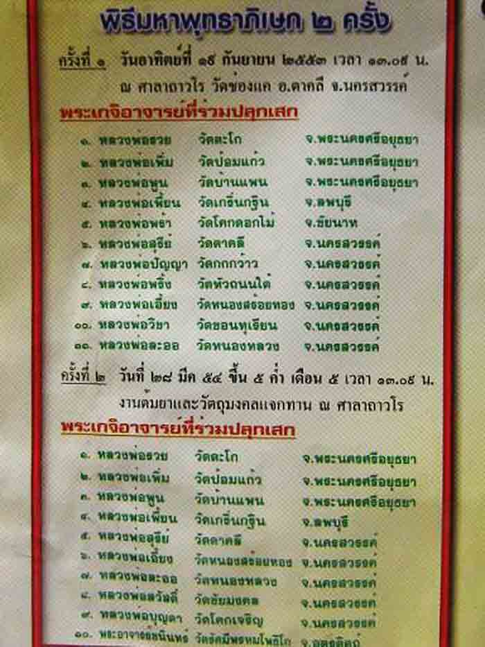 ***เหมายกลัง 100 องค์***หลวงพ่อพรหม ถาวโร วัดช่องแค