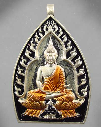 เหรียญเจ้าสัวปั้ม พุทธศิลป์ รวยพันล้าน พระอาจารย์สัญญา(คง)วัดกลางบางแก้ว เนื้ออัลปาก้าลงยาดำ 374