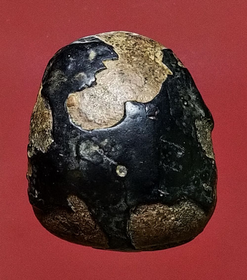 พระปิดตา เนื้อผงกะลา หลังแบบ