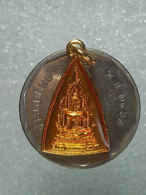 ล๊อกเก็ตพระพุทธชินราช หลังยันต์ ภาษาจีน