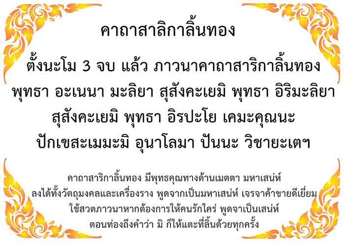 **100 คู่**สาลิกาลิ้นทอง 