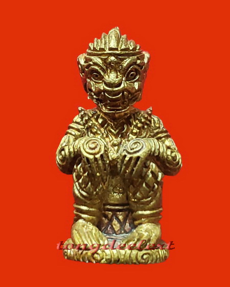 หนุมานมหาปราบ หลวงพ่อชุบ วัดวังกระแจะ จ.กาญจนบุรี รุ่นแรก เนื้อชนวนอุดผงใต้ฐาน สวยมากค่ะ