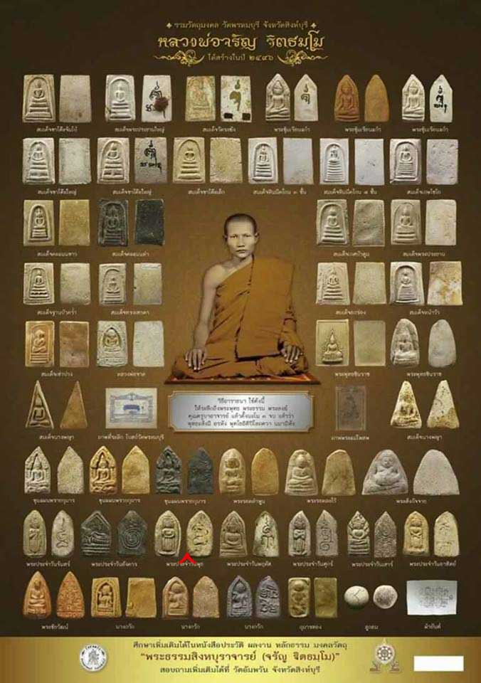 *พิมพ์พระประจำวัน(พุธ) อุ้มบาตร เนื้อผง หลวงพ่อจรัญ วัดพรหมบุรี ปี๒๔๙๖*