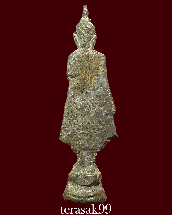 พระกรุวัดเลียบ พิมพ์ยืนประทานพร เนื้อชินเงิน กรุงเทพฯ (4)