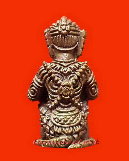 หนุมานมหาปราบ หลวงพ่อชุบ วัดวังกระแจะ รุ่นแรก เนื้อนวโลหะ ฝังตะกรุดเงินอุดผงใต้ฐาน สวยมากค่ะ