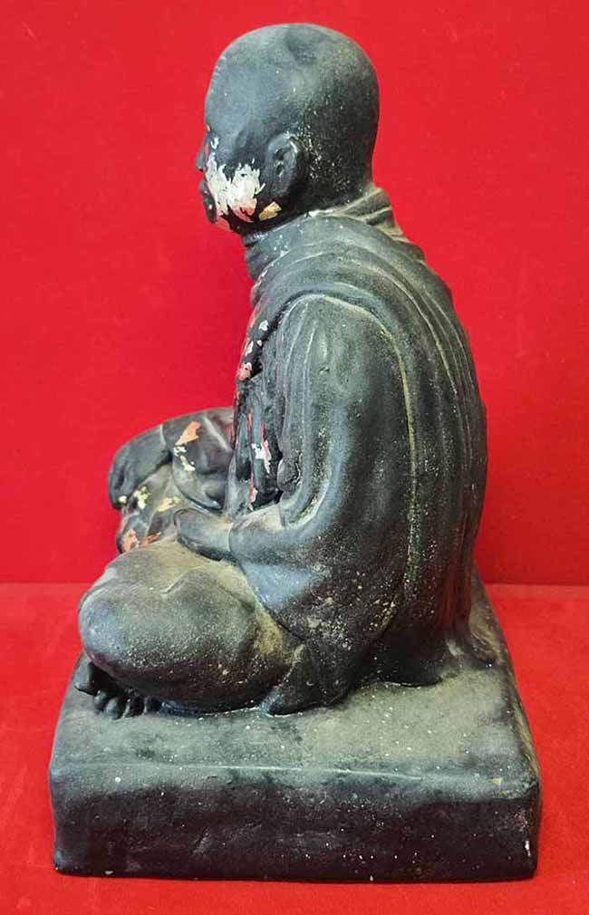 พระบูชาหลวงพ่อเปียก วัดนาสร้าง เนื้อปูนลงยา พ.ศ.๒๕๑๙ จังหวัดชุมพร(ออกวัดหงษ์ปิยราม)*255