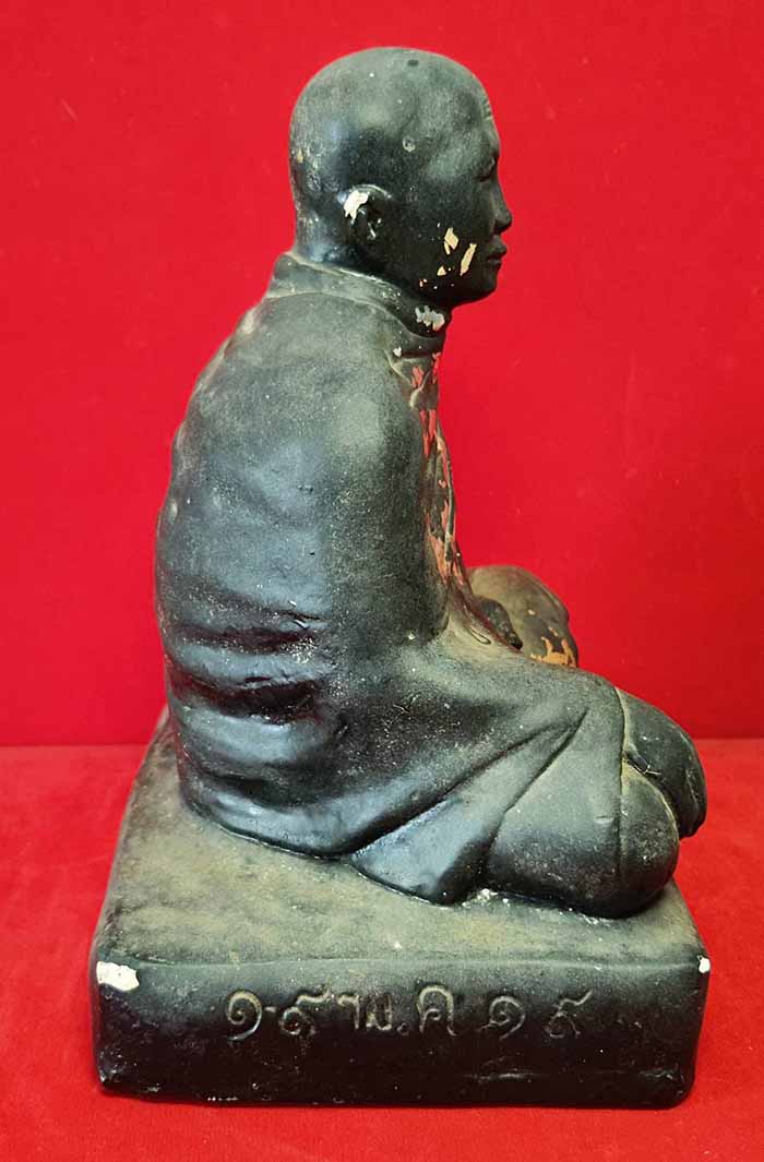 พระบูชาหลวงพ่อเปียก วัดนาสร้าง เนื้อปูนลงยา พ.ศ.๒๕๑๙ จังหวัดชุมพร(ออกวัดหงษ์ปิยราม)*255