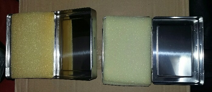 กล่องใส่พระเครื่อง 2 ใบ ขนาด กว้าง 5 นิ้ว × 3.5 นิ้ว