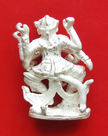 หนุมานหล่อโบราณ 8 กร รุ่นแรก เนื้อเงิน หลวงพ่อแล วัดพระทรง จ.เพชรบุรี ปี 50