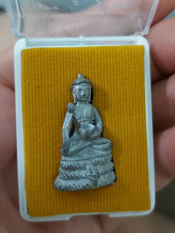 พระอุปคุต เลื่อขั้นเศรษฐี หลวงปู่สิงห์โต สำนักสงฆ์ป่าทรงธรรม บ้านป่าแขม ต.คอแลน อ.บุณฑริก