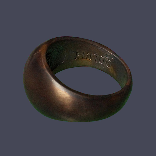 เขาอ้อ มงคลจักรวาลพุทธาคมเขาอ้อปี 45 แหวนปลอกมีด *** เนื้อนว ะโลหะแก่เงิน**ท่านขุนพันธ์ฯเป็นเจ้าพิธี