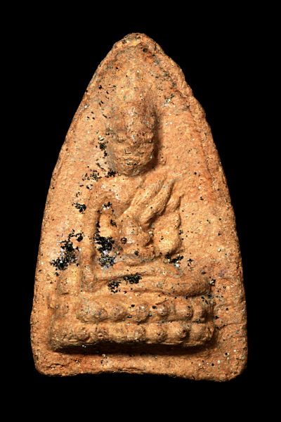 พระพุทโธน้อย คุณแม่บุญเรือน พิมพ์เล็ก เนื้อดินเผาผสมทรายเสก ออกวัดสารนารถ ปี2499