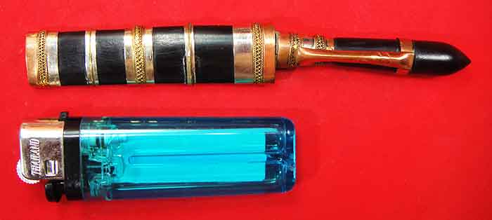 มีดหมอลายเสมาด้ามและฝักไม้มงคล