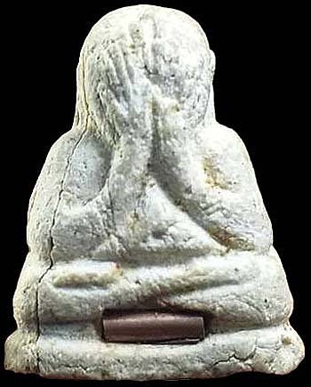 *ปิดตานกกระจิบ รุ่นแรก ปี๒๕๐๖ พิมพ์แข้งซ้อน ตะกรุด ๒ ดอก หลวงปู่เทียน วัดโบสถ์ ปทุมธานี*