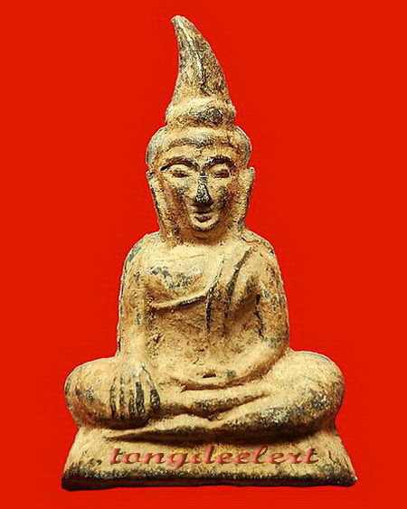 พระท่ากระดานวัดต้นลำไย จ.กาญจนบุรี เนื้อตะกั่วสนิมแดงกรุศรีสวัสดิ์แท้ ๆ พิมพ์ใหญ่ สวยมากค่ะ