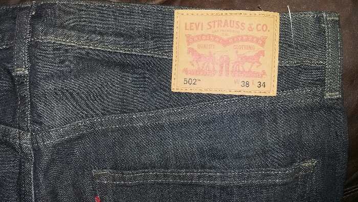 กางเกงยีนส์ LEVI'S 502 สีดำ