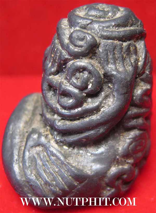 พระปิดตาเนื้อเมฆพัด พ.ศ.๒๔๕๐ หลวงพ่อผันตำหรับเดียวกับหลวงพ่อทับ วัดทอง+บัตรรับรองพระแท้*ส92