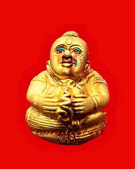 กุมารทองเทวฤทธิ์ หลวงพ่อลำใย วัดทุ่งลาดหญ้า จ.กาญจนบุรี กะไหล่ทอง ฝังตะกรุด 2 ดอก สวยมากค่ะ