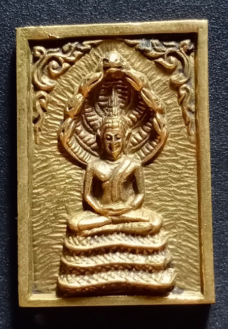เหรียญหล่อมิ่งขวัญมงคล พระนาคปรก หลังหลวงพ่อแพ วัดพิกุลทอง เคาะเดียว