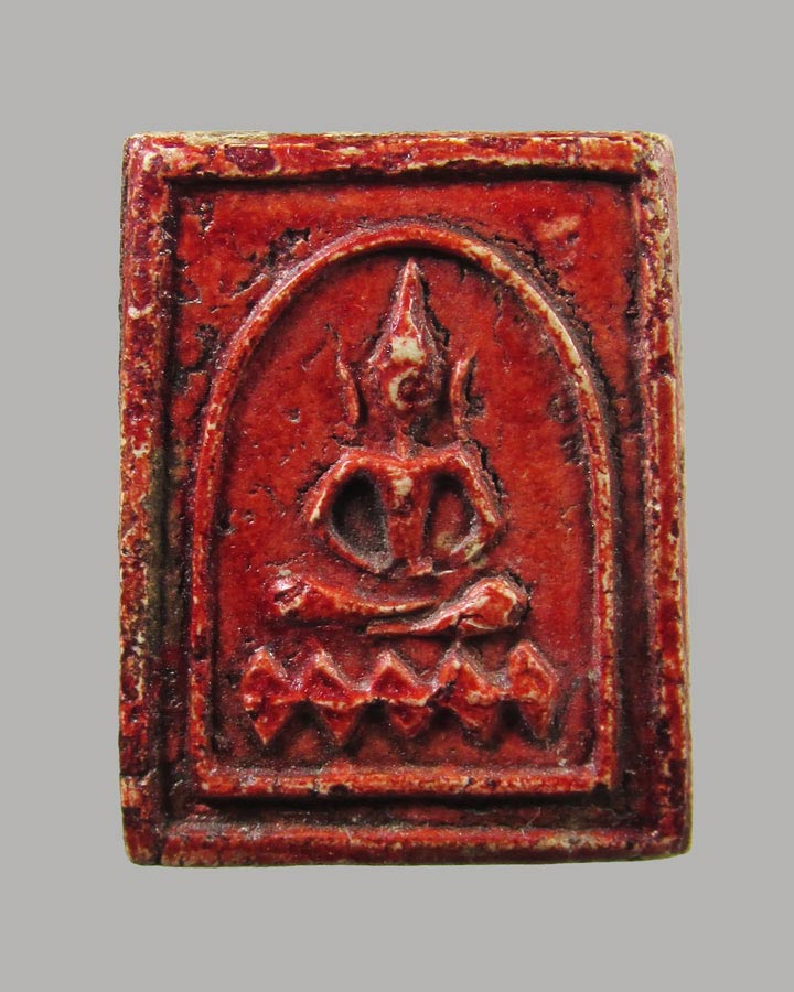 พระสมเด็จคะแนนหลวงพ่อเชื้อ วัดเยื้องฯ รุ่นสร้างเจดีย์ ปี2539 ผงอิธะเจ กรุหลวงพ่อสัมฤทธิ์