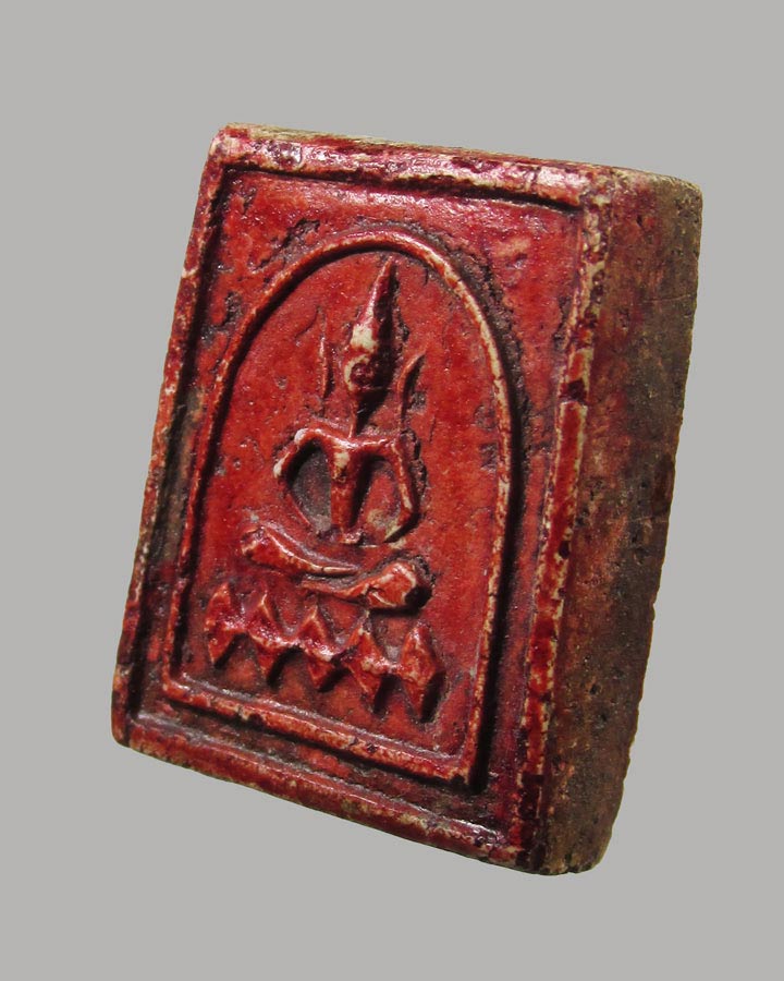 พระสมเด็จคะแนนหลวงพ่อเชื้อ วัดเยื้องฯ รุ่นสร้างเจดีย์ ปี2539 ผงอิธะเจ กรุหลวงพ่อสัมฤทธิ์