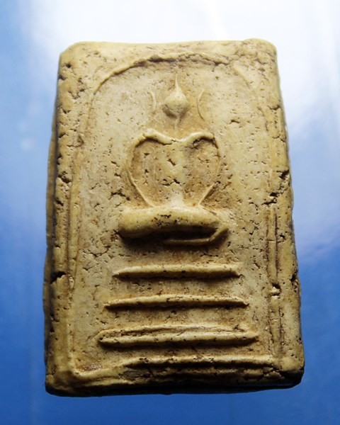 B231พระพิมพ์สมเด็จ พิมพ์ 3 ชั้น หลวงปู่อ้น วัดบางจาก สมุทรสงคราม สภาพสวย เนื้อหนึกมัน