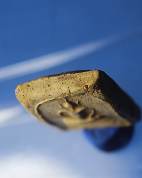 B231พระพิมพ์สมเด็จ พิมพ์ 3 ชั้น หลวงปู่อ้น วัดบางจาก สมุทรสงคราม สภาพสวย เนื้อหนึกมัน