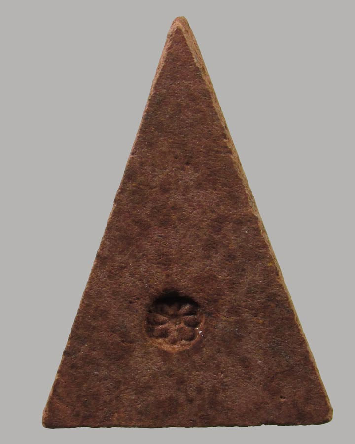 พระสมเด็จนางพญาเงินเหลือ หลังดอกจันทร์ วัดพรหมรังษี หลวงปู่โต๊ะ ปลุกเสก ปี23