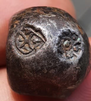 เงินพดด้วง พดด้วงตราครุฑ สมัยร.2 น้ำหนัก1บาท