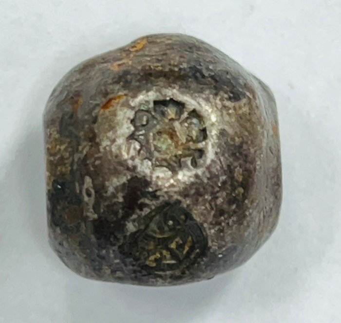 พดด้วงเงิน ตราพระแสงจักร - ตราครุฑ สมัยรัชกาลที่ 2 ขนาด 1บาท