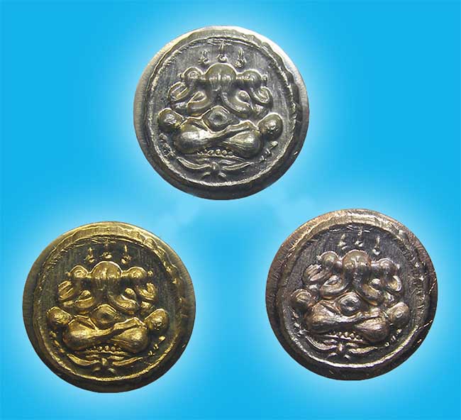 ปิดตาสามเกลอ พระอาจารย์ดิเรก วัดหนองทราบ สุพรรณบุรี ทีเดียว 3 องค์