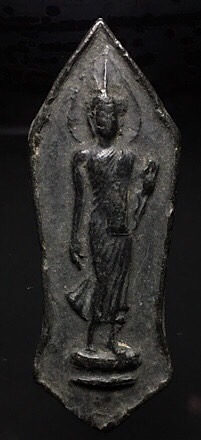 พระลีลา 25 พุทธศตวรรษ หลวงพ่อครื้น วัดสังโฆ เนื้อผง จ.สุพรรณบุรี