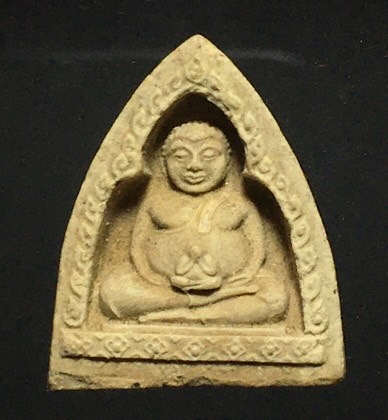 พระสังกัจจายน์ อุ้มพระปิดตาหลังยันต์ ปี 2514 หลวงพ่อพรหม ติสสเทโว วัดขนอนเหนือ