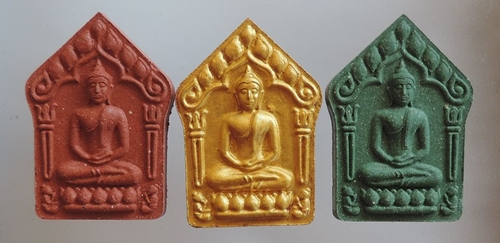 ** 3 องค์ **/พระขุนแผนพรายกุมาร"พิมพ์ใหญ่ "เนื้อผงว่านผสมมวลสารผงพรายกุมารหลวงปู่ทิมฯ