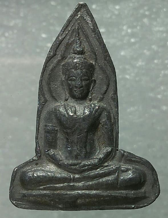 พระพุทธ เนื้อชิน มีจารอุด้านหลัง 