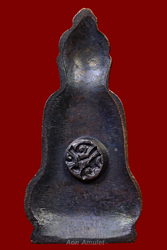 พระหูยานหลัง ภปร. เนื้อทองแดง รุ่น ปืนแตก 100 ปี วัดราชบพิธฯ พศ.2513