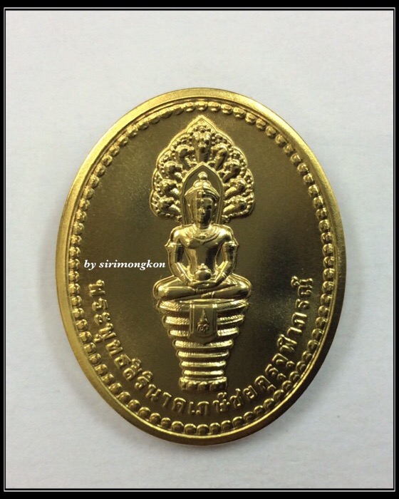 เหรียญพระนาคปรก จภ. (พระพุทธสิรินาคเภษัชยคุรุจุฬาภรณ์) ปี58 ปลุกเสกวัดพระแก้ว บล็อกกษาปณ์ ซองเดิม