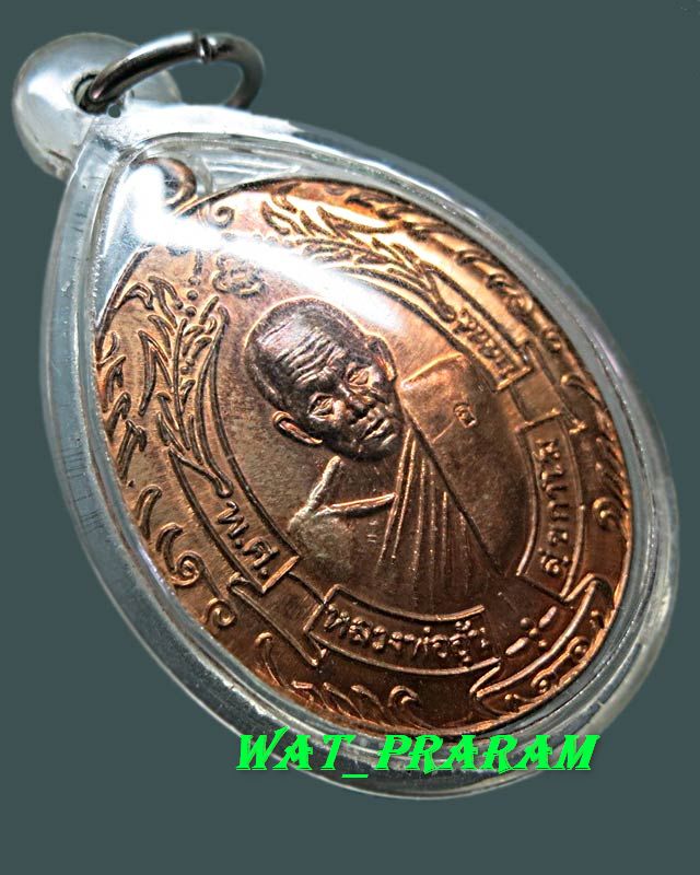 เหรียญหลวงพ่ออุ้น วัดตาลกง รุ่นรวงข้าว เนื้อทองแดง ปี49