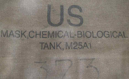 กระเป๋าผ้าใบสะพายข้างเอาไว้ใส่ตลับพระ ของ US สกีน US mask,chemical-biological tank,m25aj ไม่แพงครับ